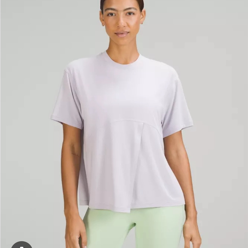 NWT Lululemon lavender tie front top
